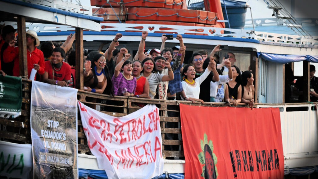 Indigenous Women Cross 3,000 Kilometers by River on the Amazon Flotilla To Bring Their Climate Demands to COP30